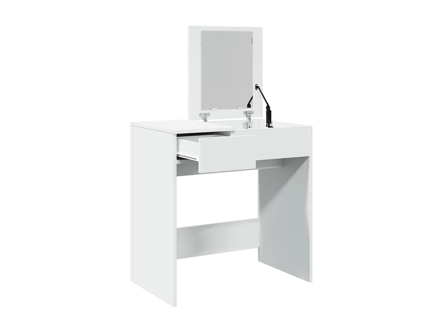 Kaptafel met spiegel 73x46,5x120 cm wit