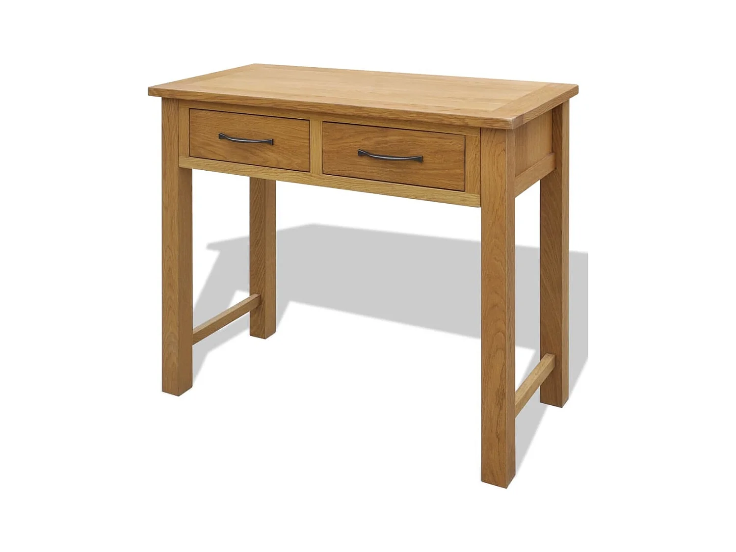 Kaptafel met krukje massief eikenhout