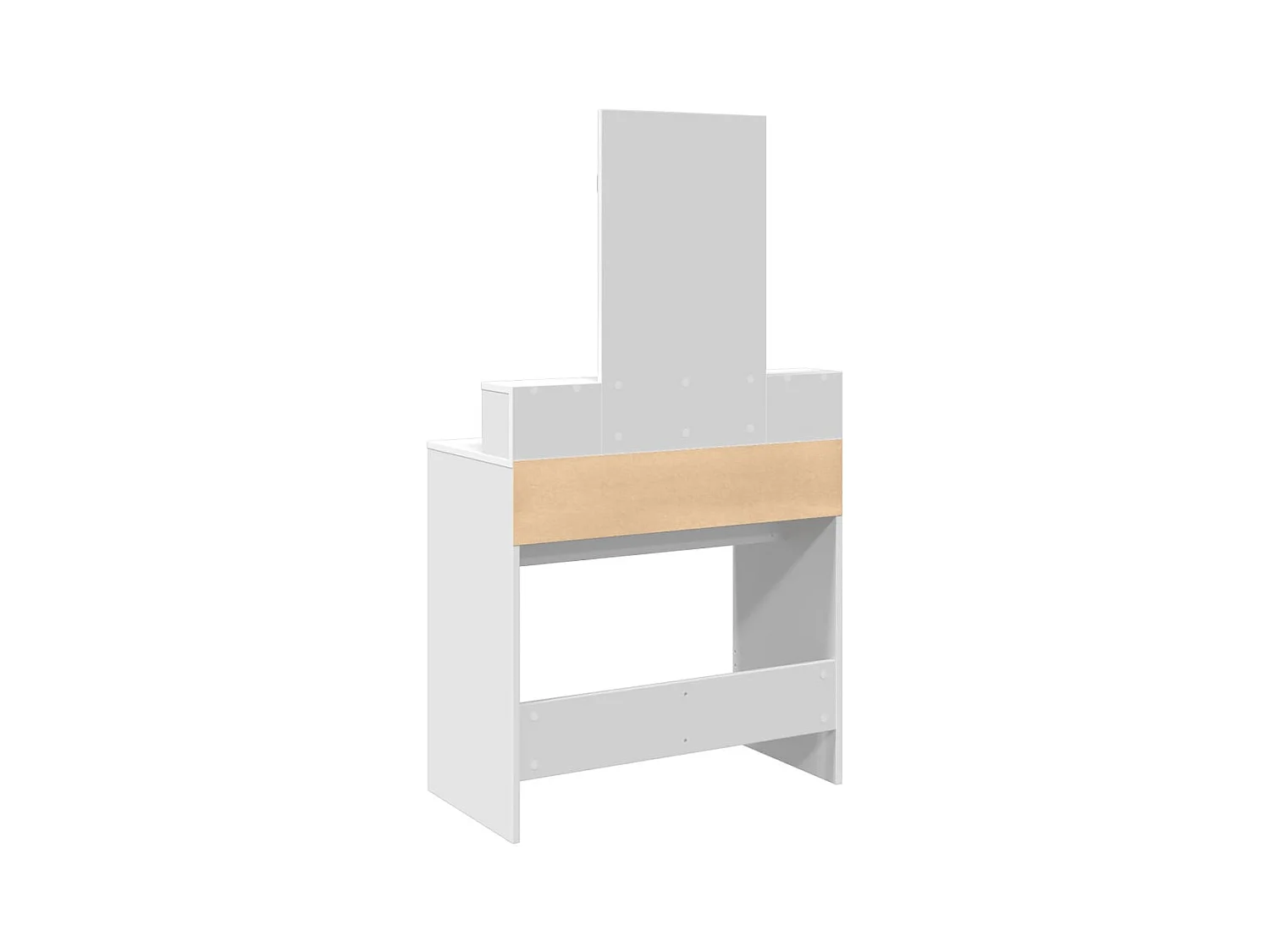 Toeletta con Specchio Bianco 80x41x144,5 cm