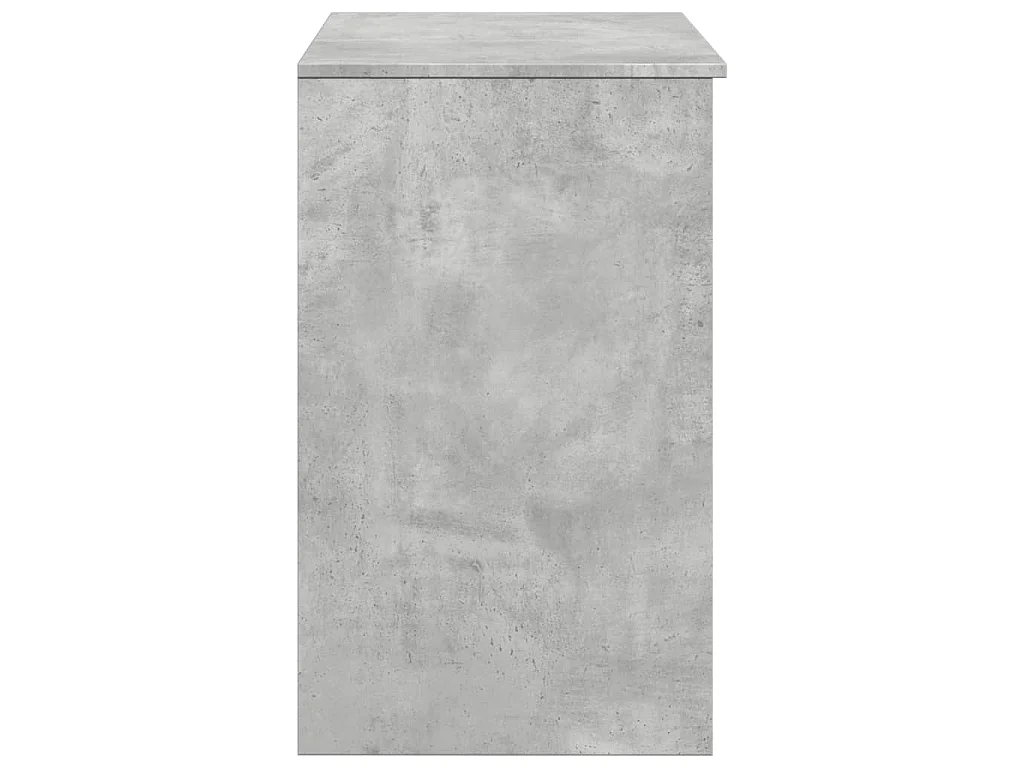 Coiffeuse avec miroir gris béton 73x46,5x120 cm