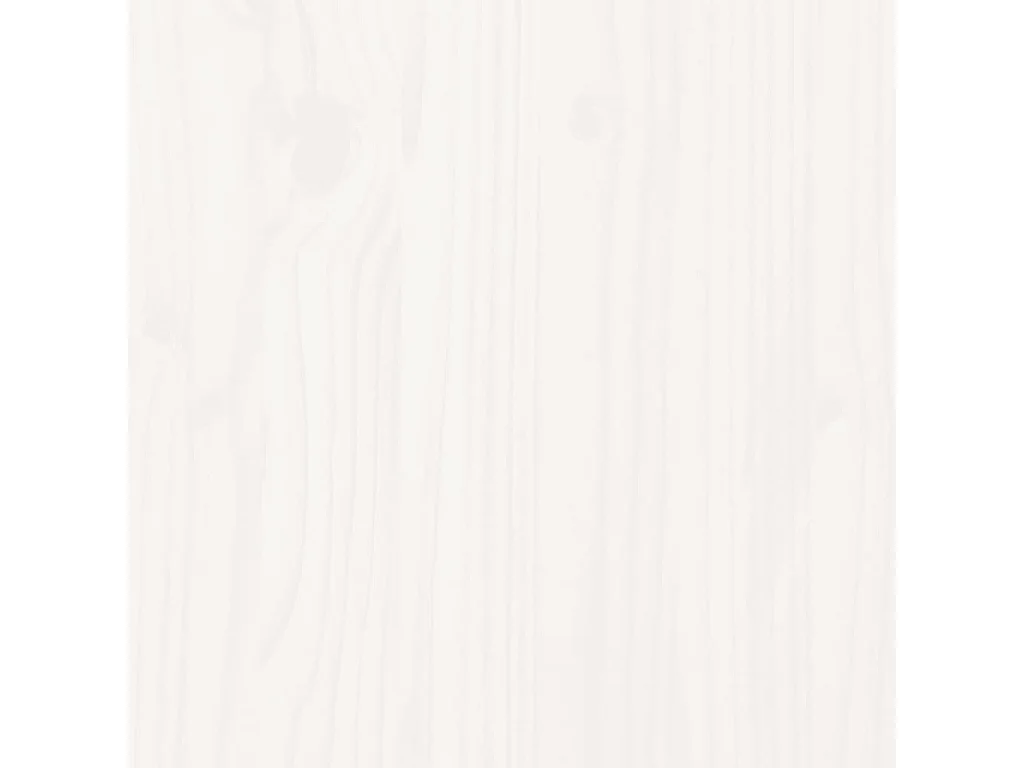 Lit superposé Blanc 90x200 cm Bois de pin massif