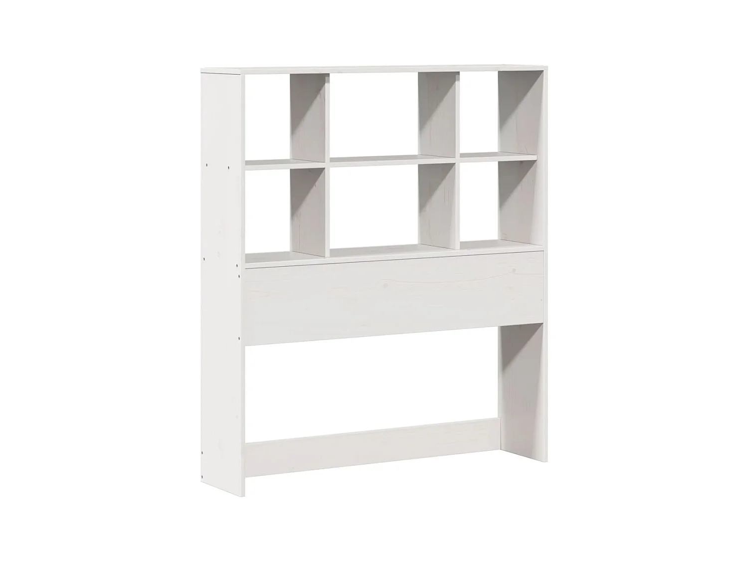 Bedframe zonder matras massief grenenhout wit 90x200 cm