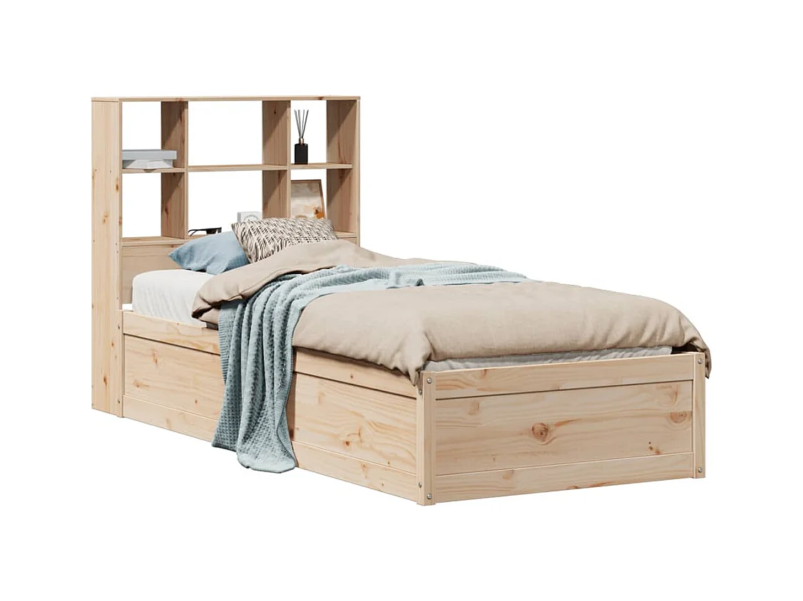 Cadre de lit sans matelas 90x200 cm bois de pin massif