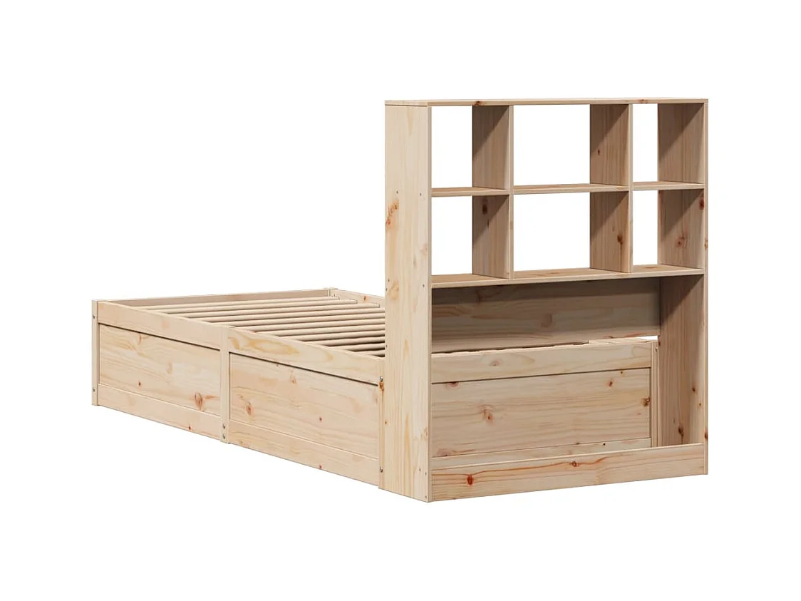 Cadre de lit sans matelas 90x200 cm bois de pin massif