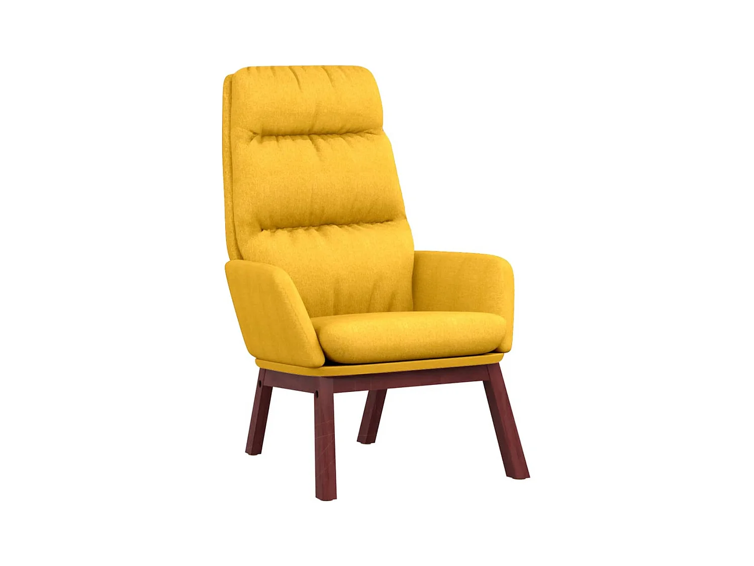 Chaise de relaxation Jaune moutarde Tissu