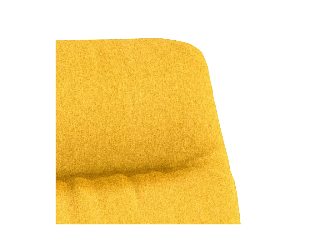 Chaise de relaxation Jaune moutarde Tissu