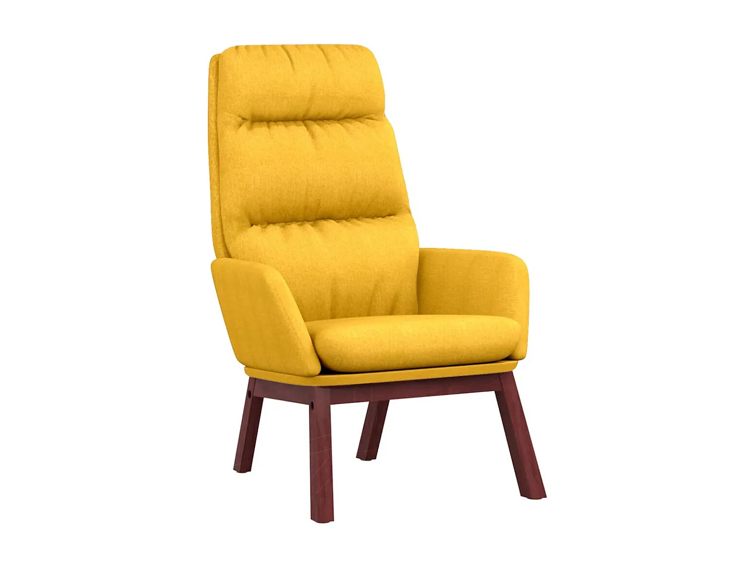 Chaise de relaxation Jaune moutarde Tissu