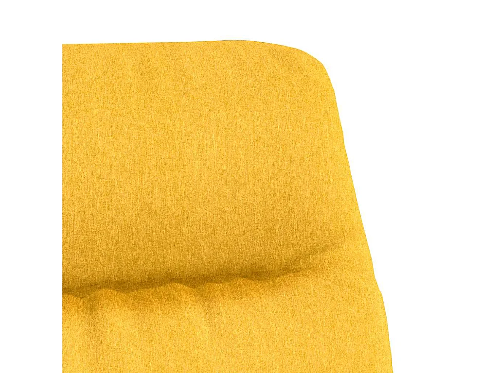 Chaise de relaxation Jaune moutarde Tissu