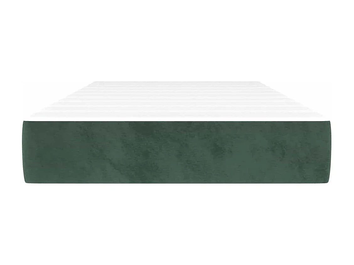 Taschenfederkernmatratze Mittel Dunkelgrün 90x210x20 cm Samt