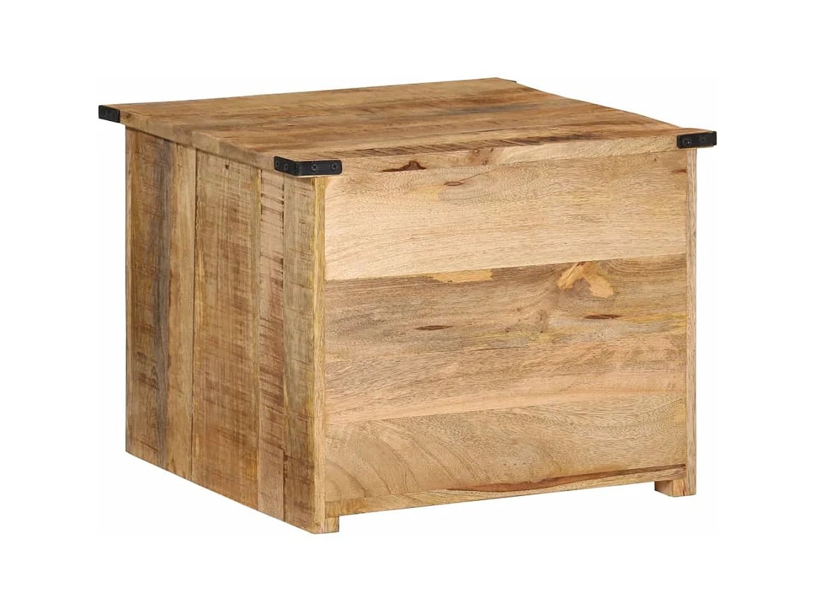 Salontafel met lades 50x50x40 cm massief mangohout