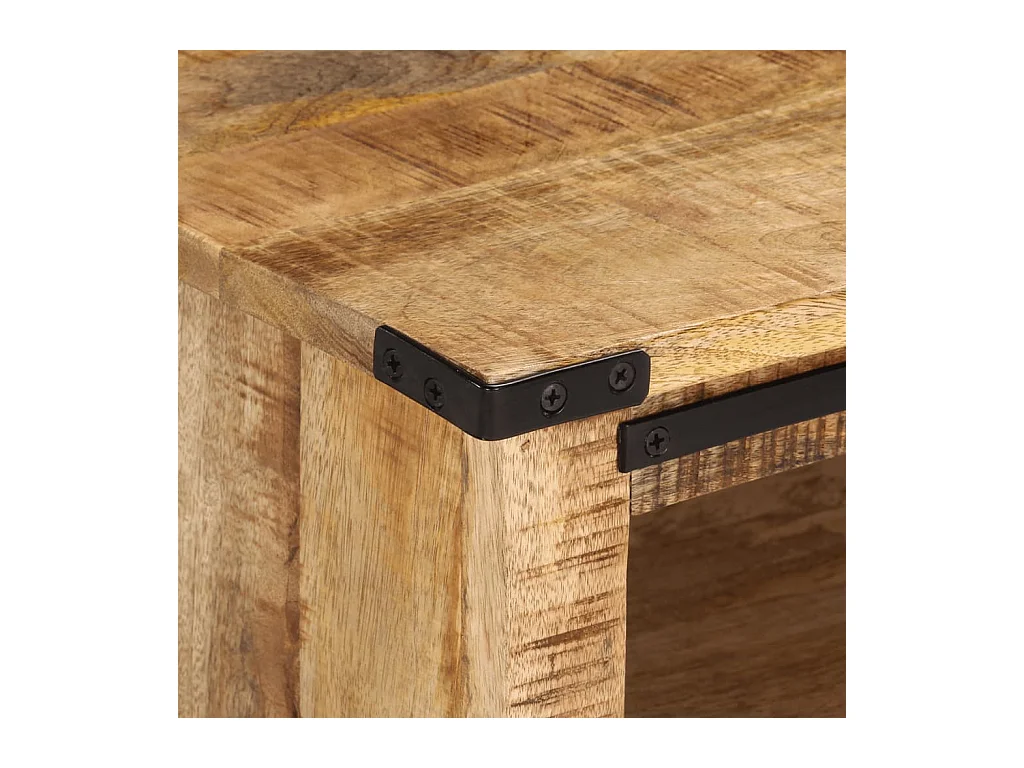 Salontafel met lades 50x50x40 cm massief mangohout