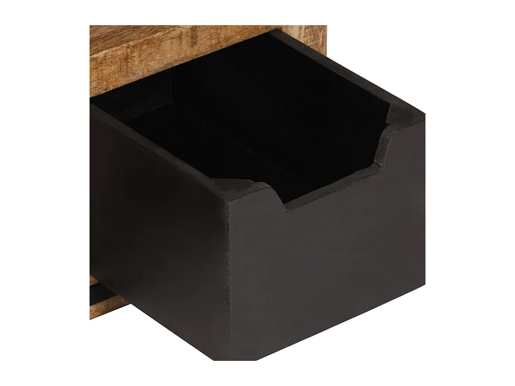 Salontafel met lades 50x50x40 cm massief mangohout