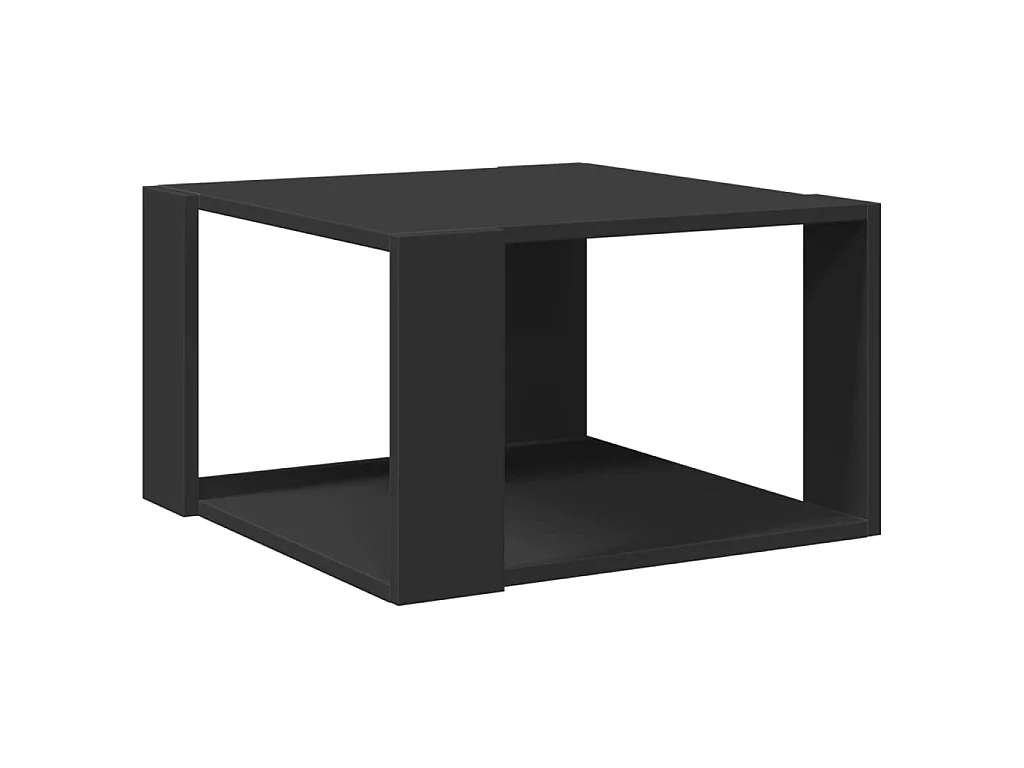 Couchtisch Schwarz 51,5x51,5x30 cm Holzwerkstoff