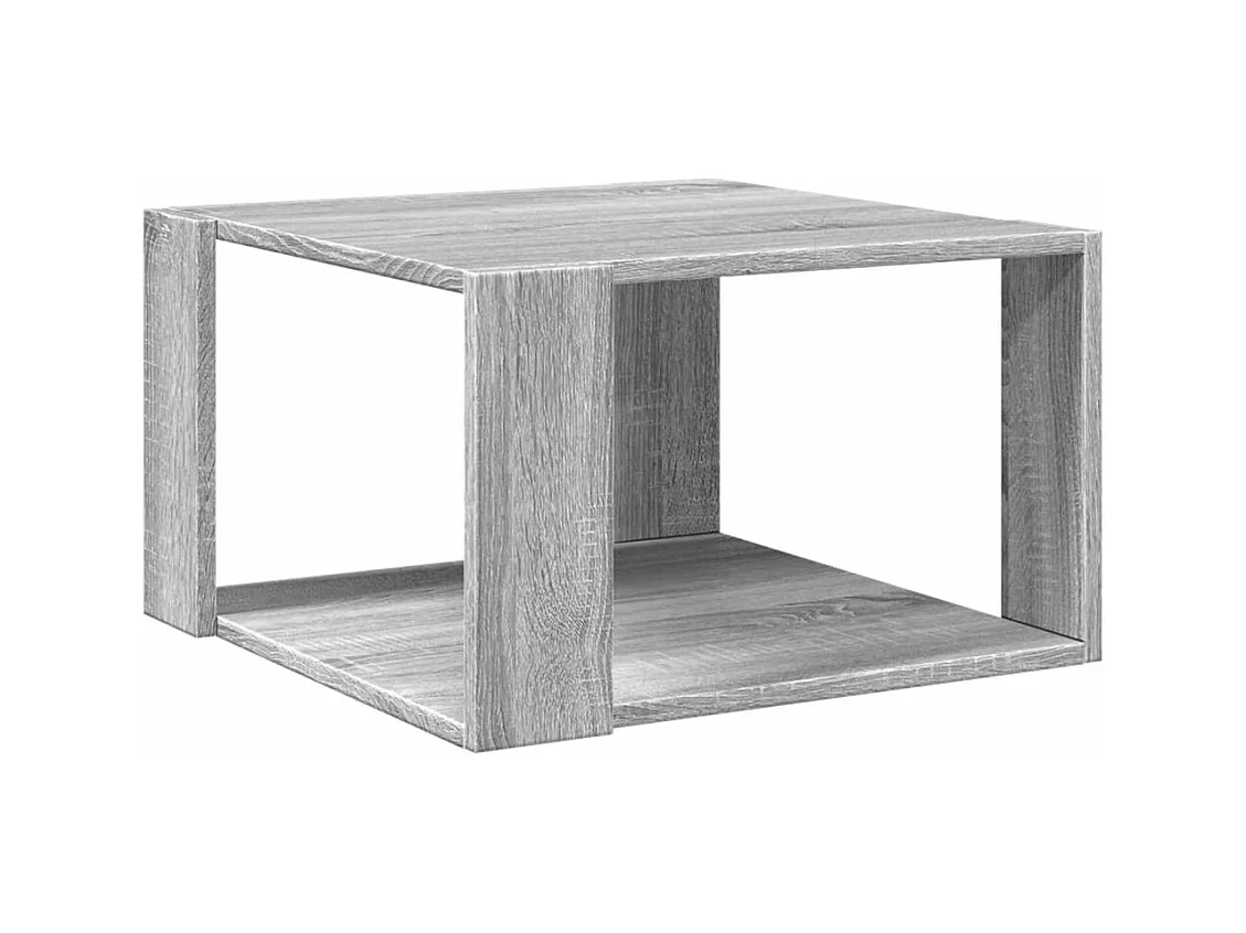 Table basse sonoma gris 51,5x51,5x30 cm bois d'ingénierie