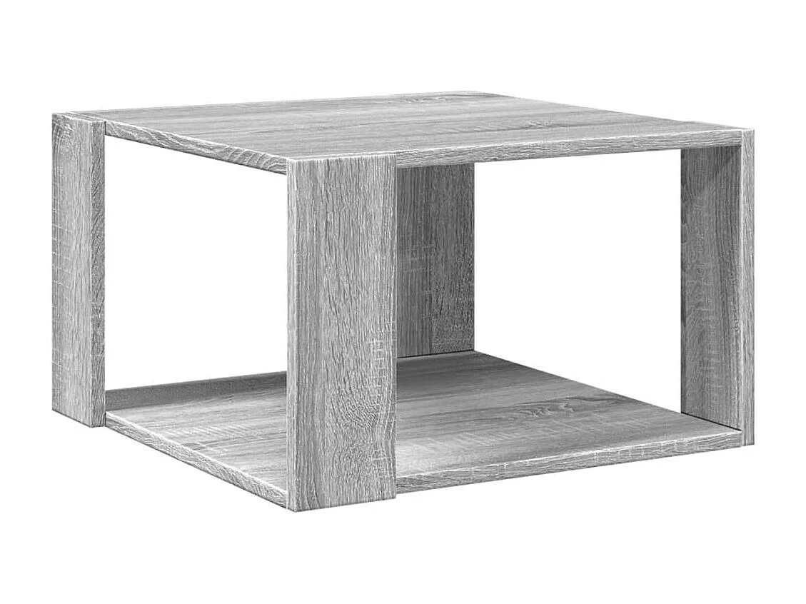 Couchtisch Grau Sonoma-Eiche 51,5x51,5x30 cm Holzwerkstoff