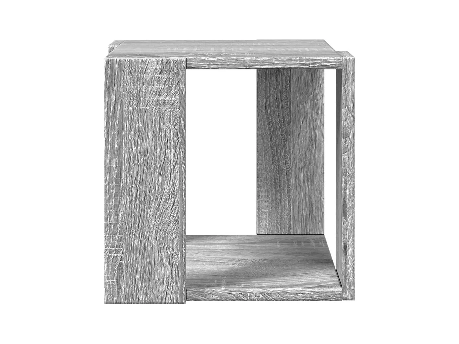 Table basse sonoma gris 32x32x30 cm bois d'ingénierie