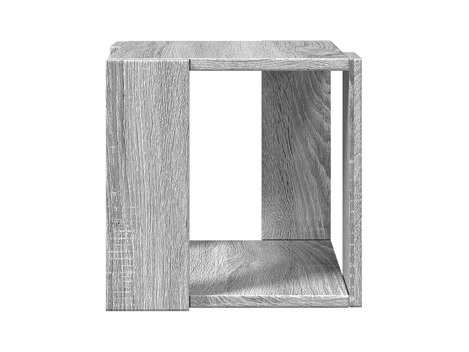 Table basse sonoma gris 32x32x30 cm bois d'ingénierie