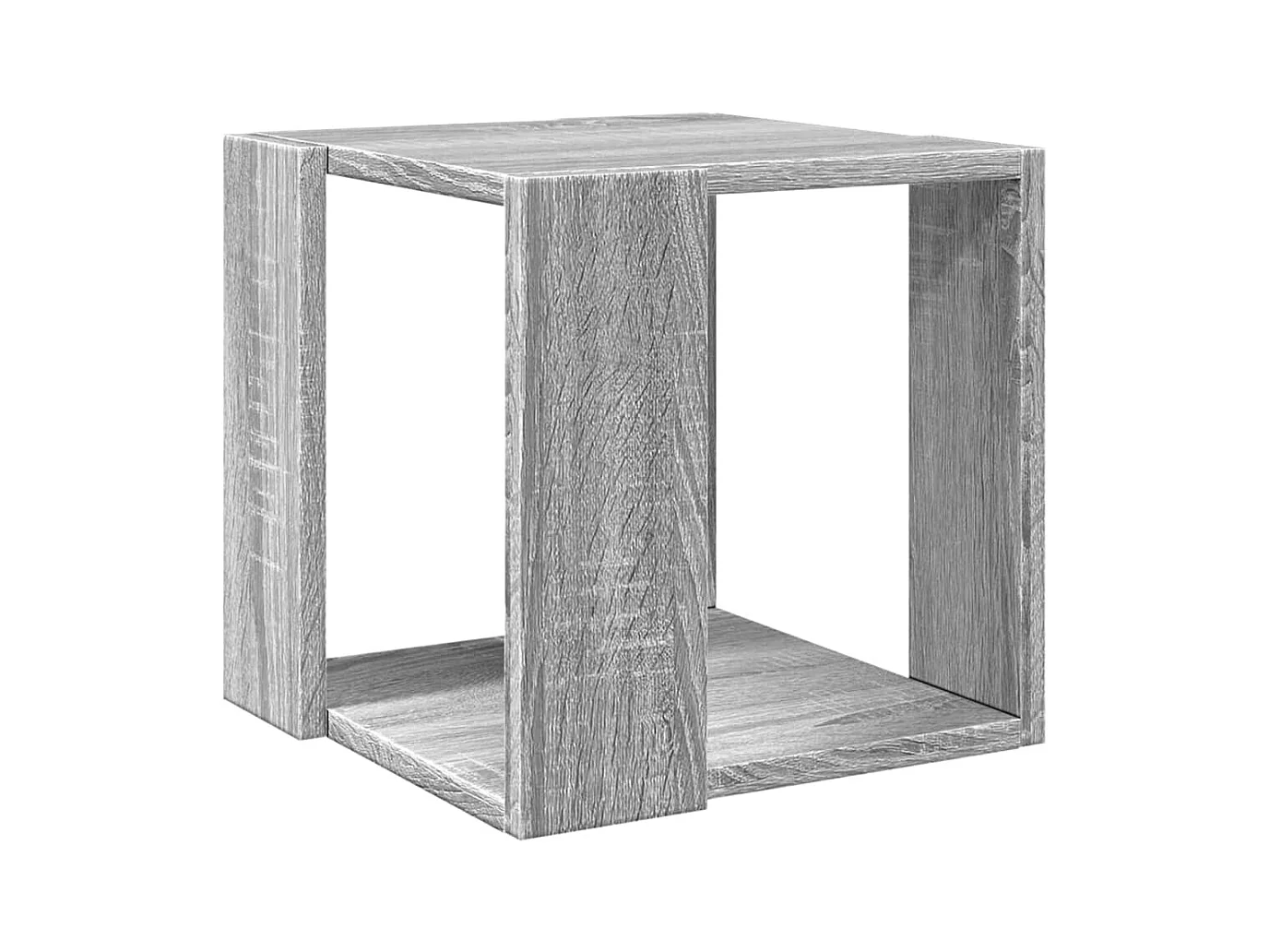 Table basse sonoma gris 32x32x30 cm bois d'ingénierie