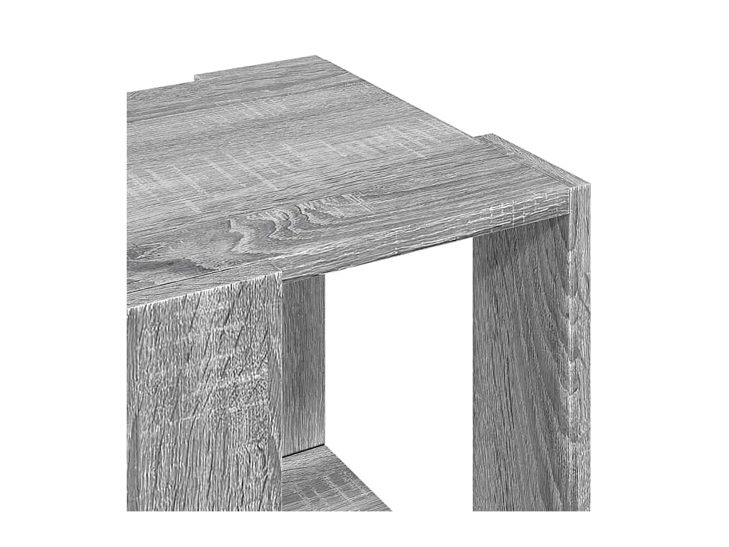 Table basse sonoma gris 32x32x30 cm bois d'ingénierie