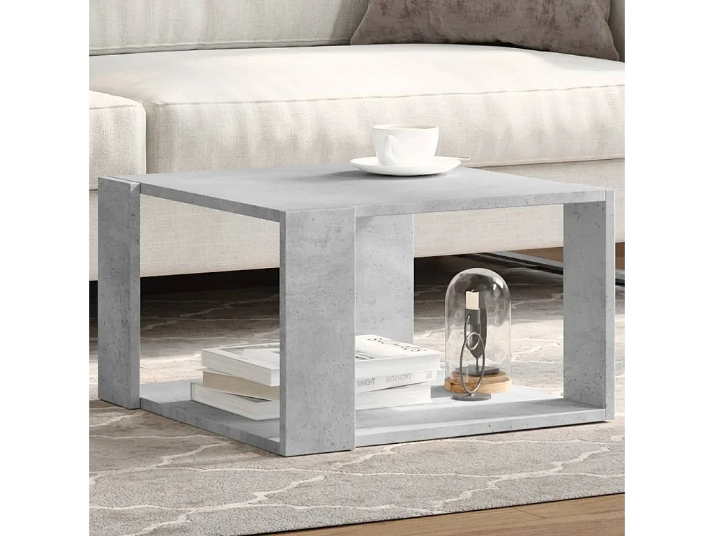 Couchtisch Betongrau 51,5x51,5x30 cm Holzwerkstoff