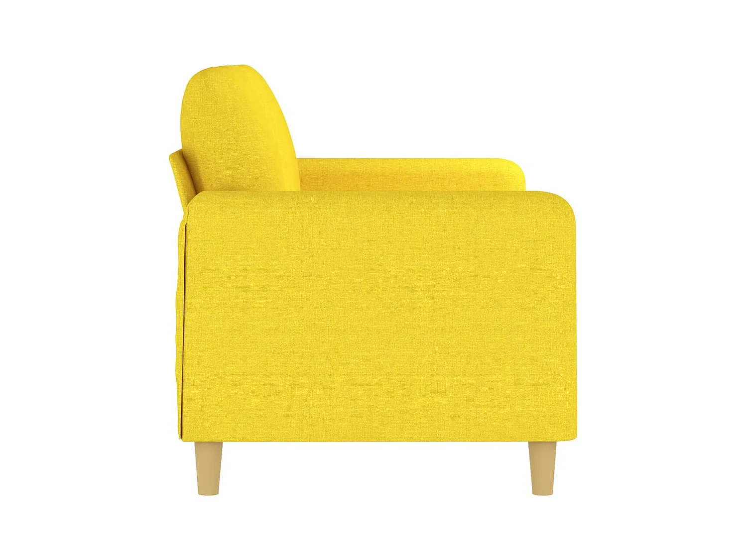 Tweezitsbank 140 cm stof lichtgeel