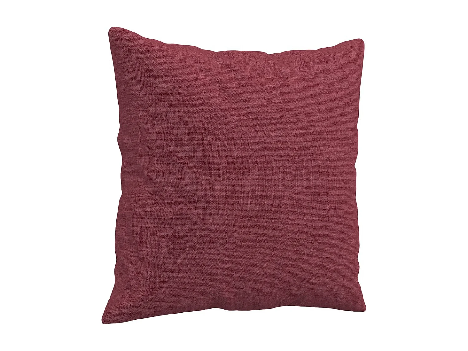 Ensemble de canapés 2 pcs avec coussins rouge bordeaux tissu