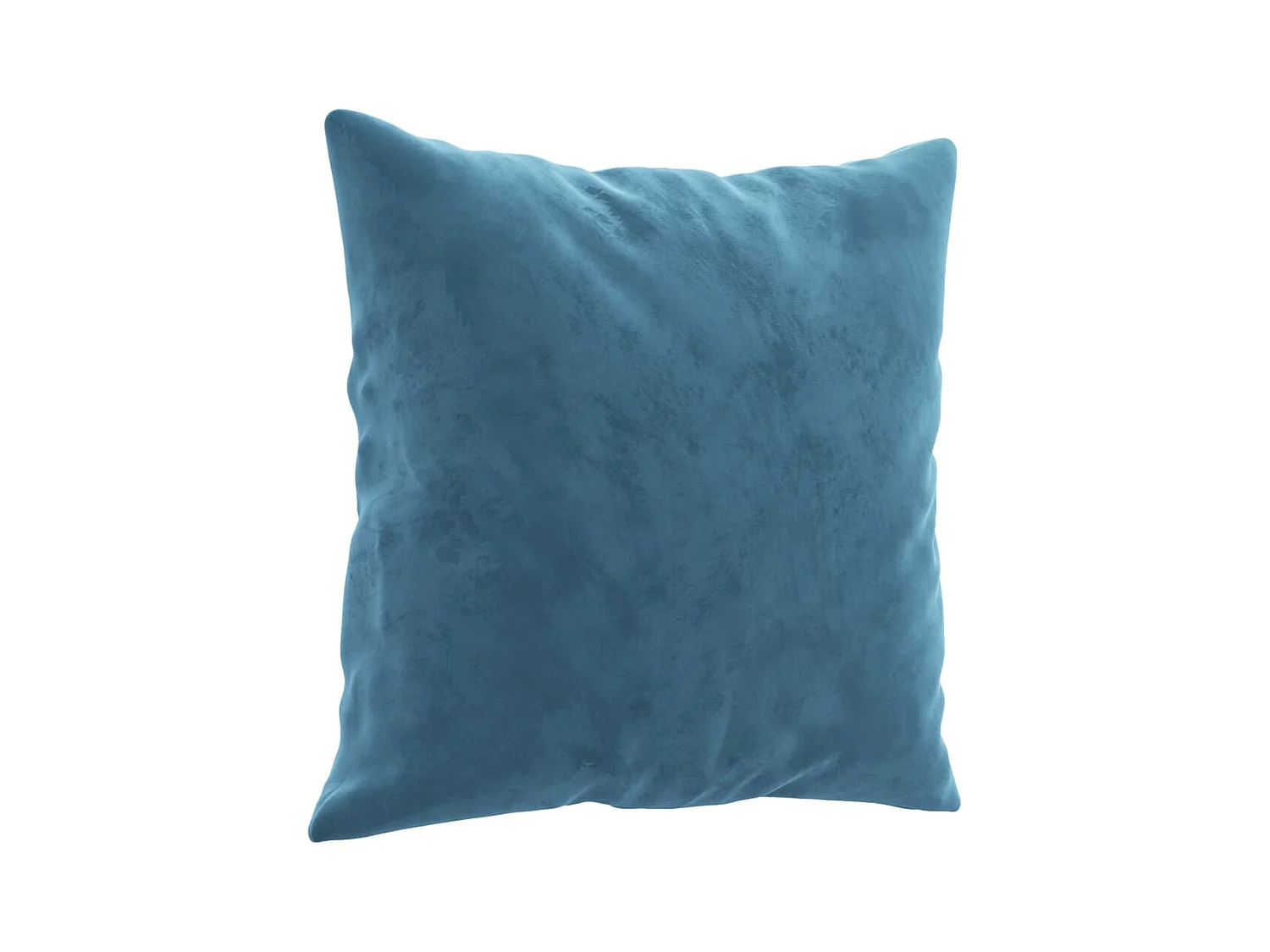 Canapé 2 places avec oreillers décoratifs bleu 140 cm velours