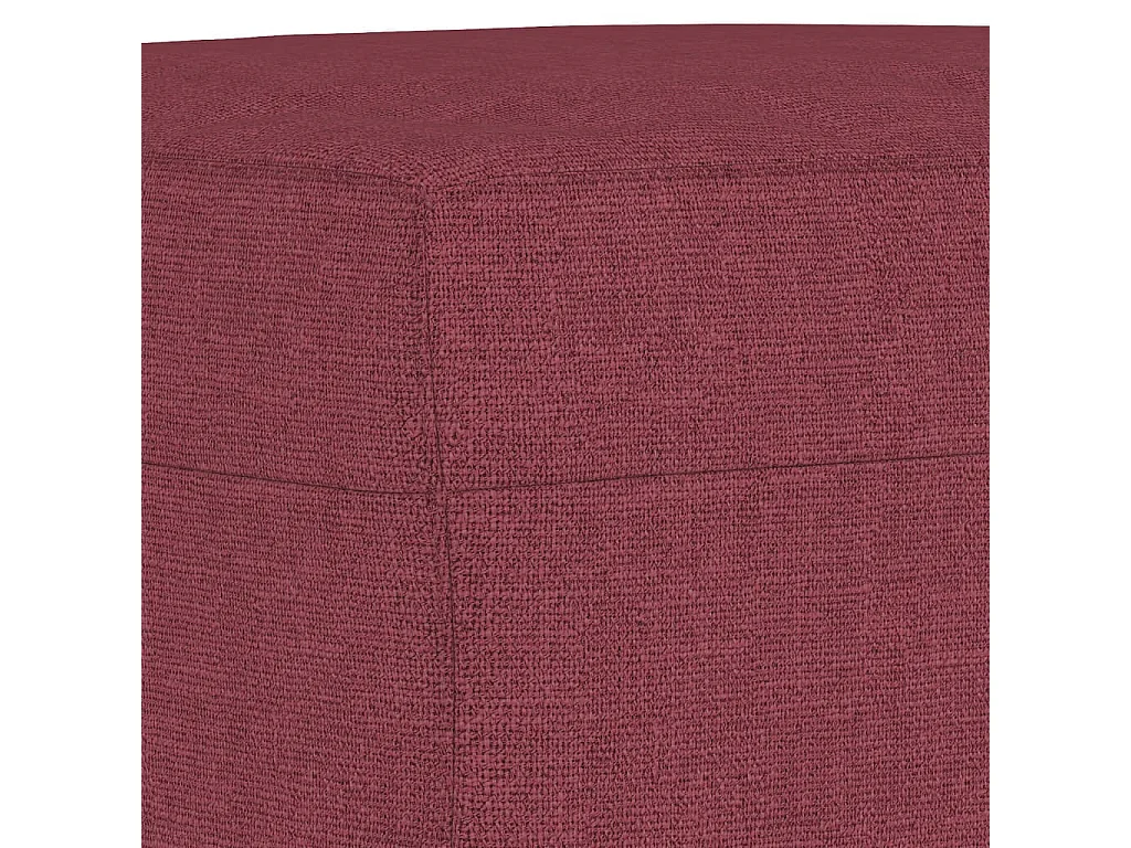 Ensemble de canapés 4 pcs avec coussins Rouge bordeaux Tissu