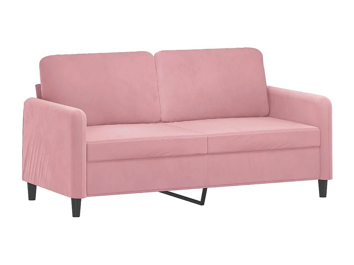 3-delige Loungeset met kussens fluweel roze