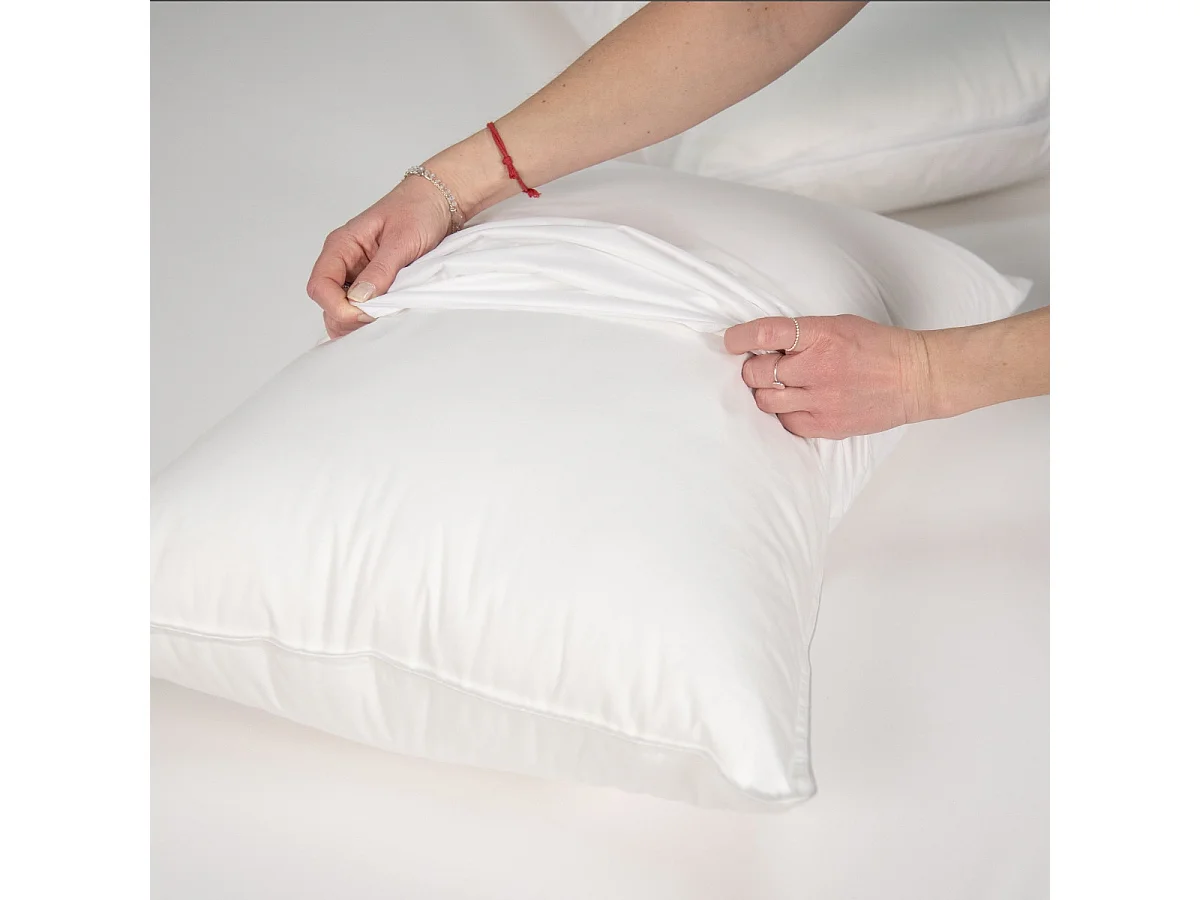 Lot de 2 protèges oreillers imperméables en jersey 50x70cm