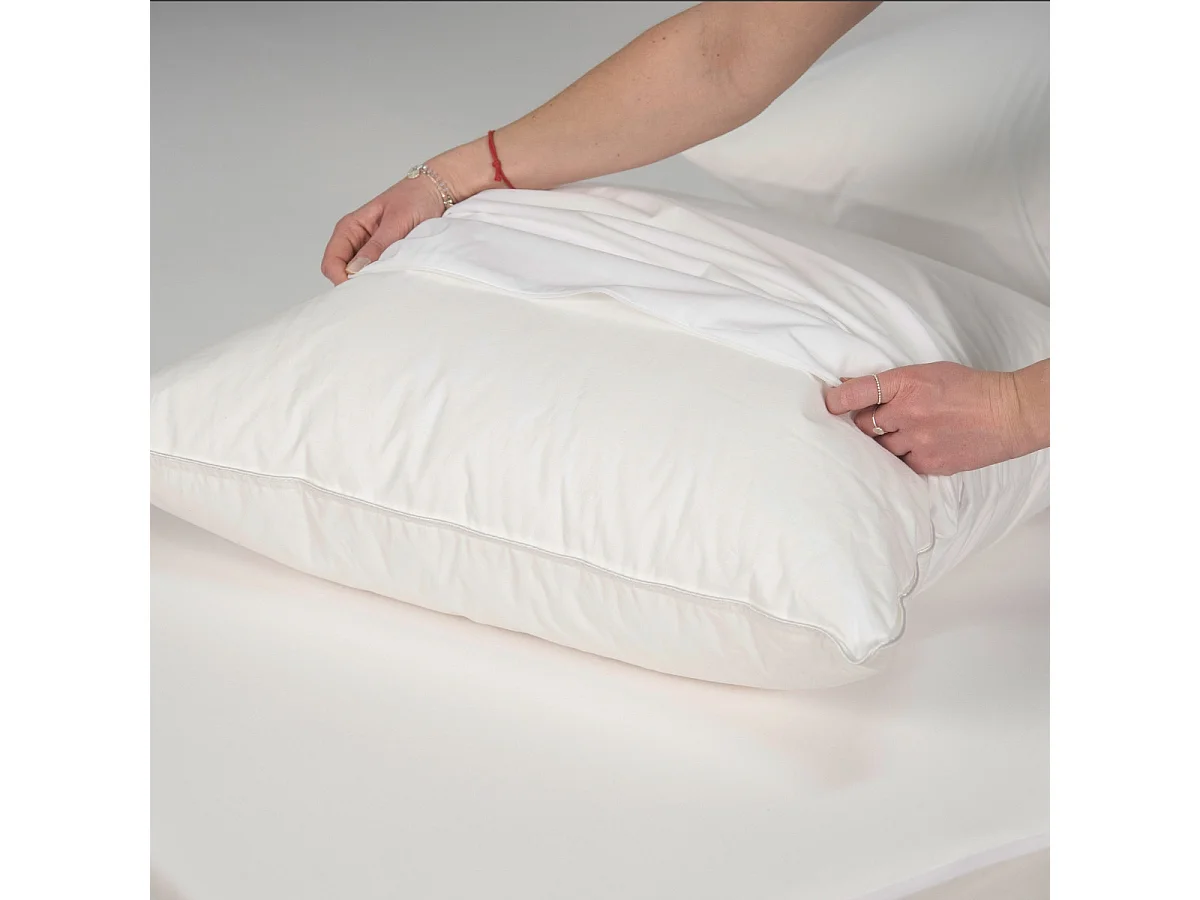 Lot de 2 protèges oreillers imperméables en jersey 50x70cm