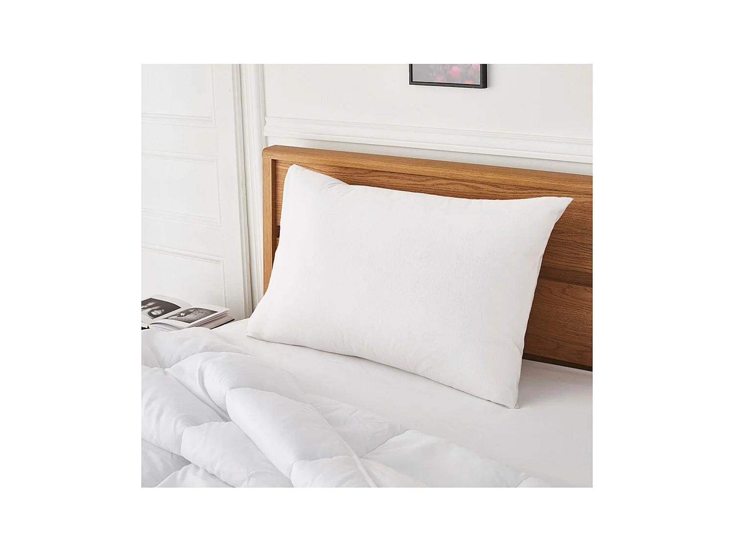 Protège oreiller molleton anti-acariens impérméable 50x70cm