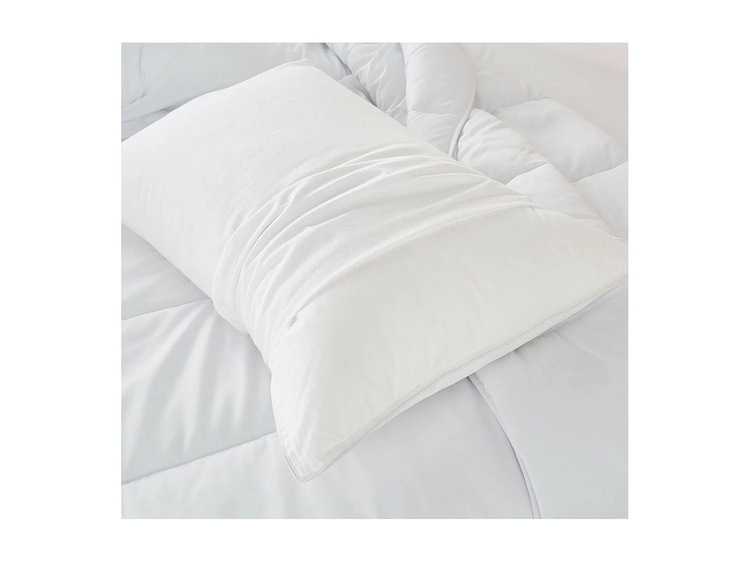 Protège oreiller molleton anti-acariens impérméable 50x70cm