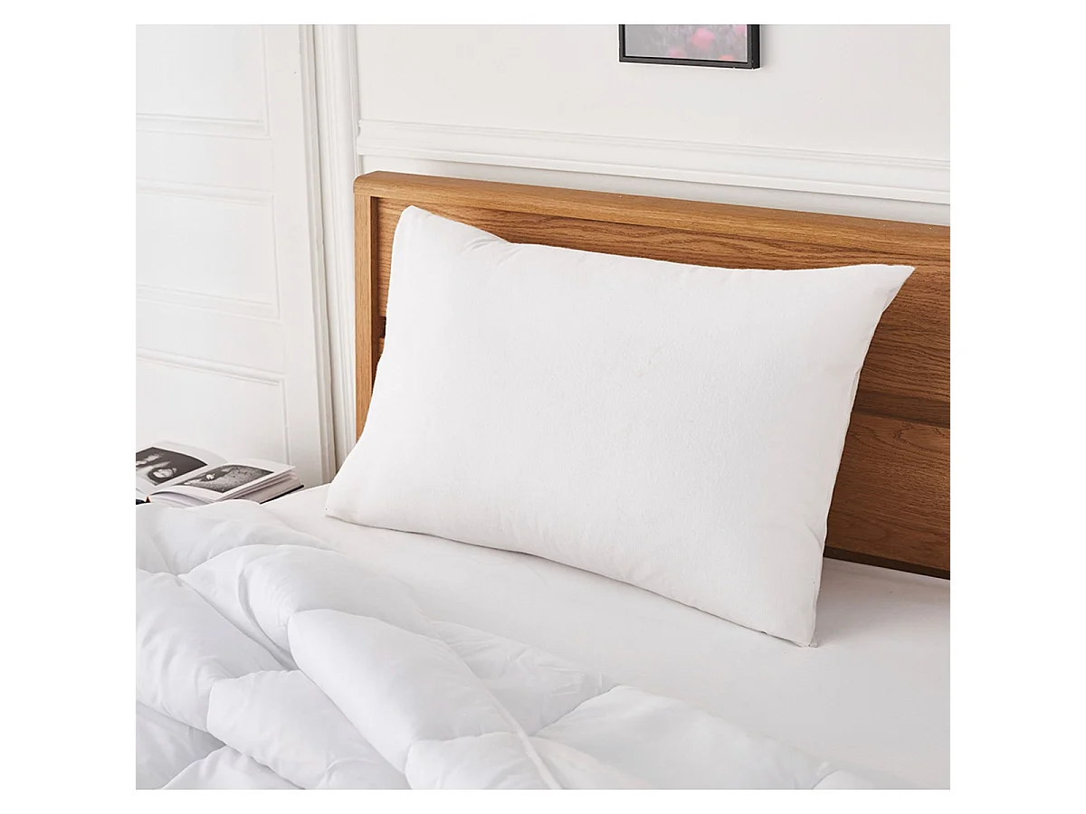 Protège oreiller molleton anti-acariens impérméable 50x70cm