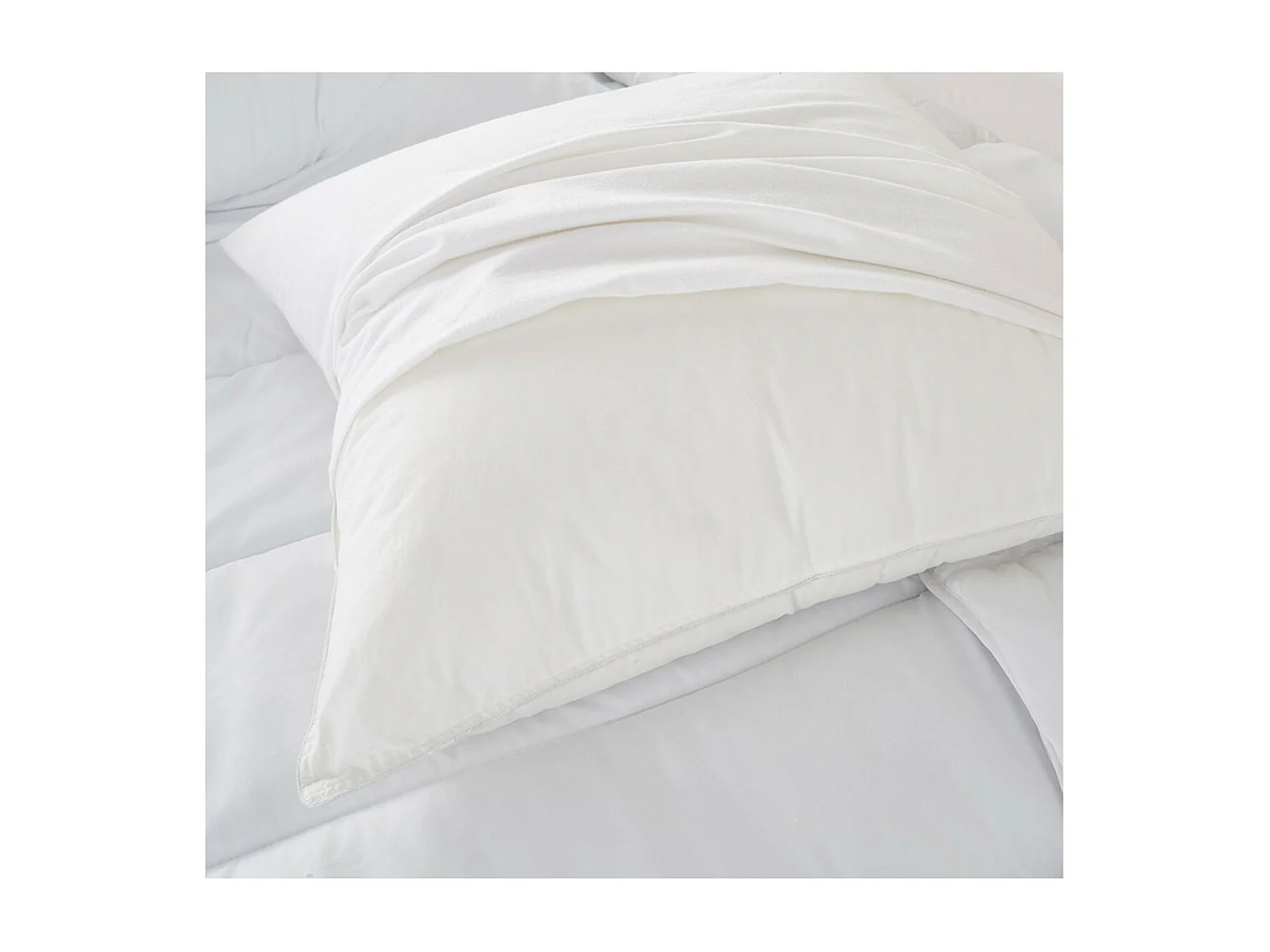 Protège oreiller molleton anti-acariens impérméable 65x65cm