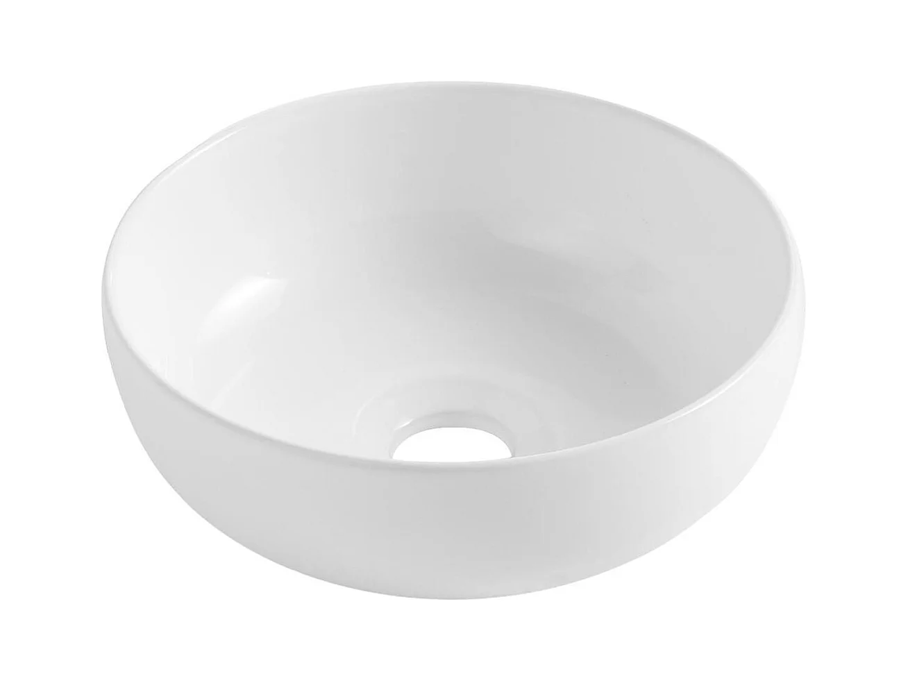 Set lavabo Totem in rovere massello invecchiato con vasca rotonda TOM