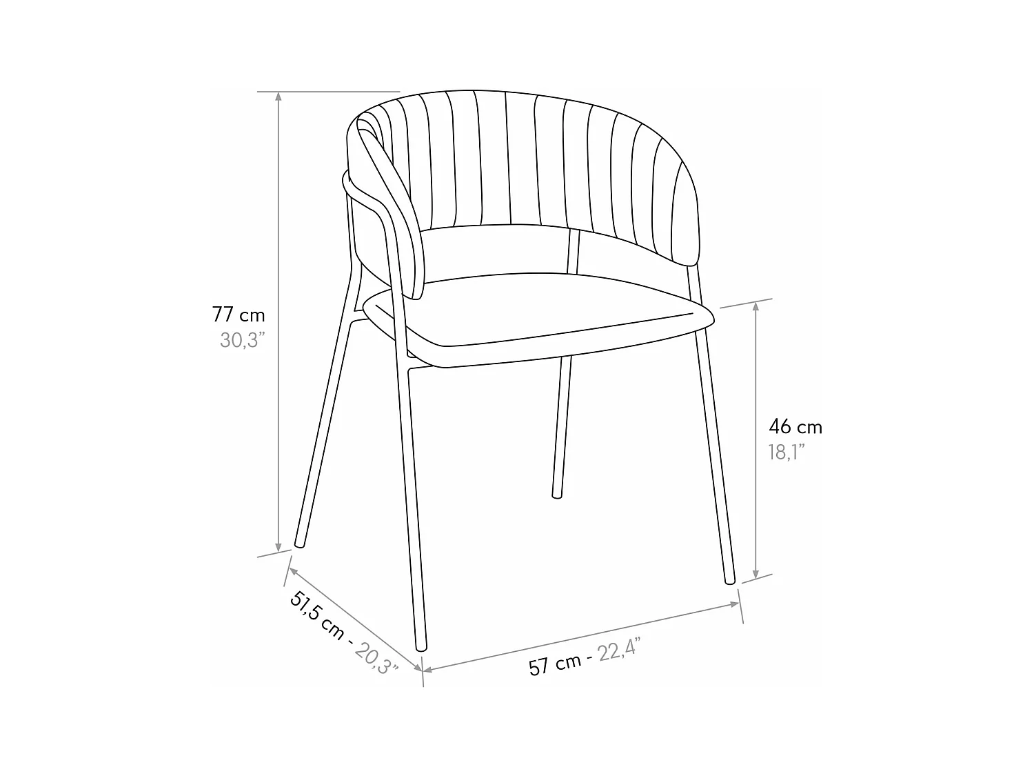 Set van 2 stoelen in bordeauxrode fluweelstof, frame in goud - ORCHIES