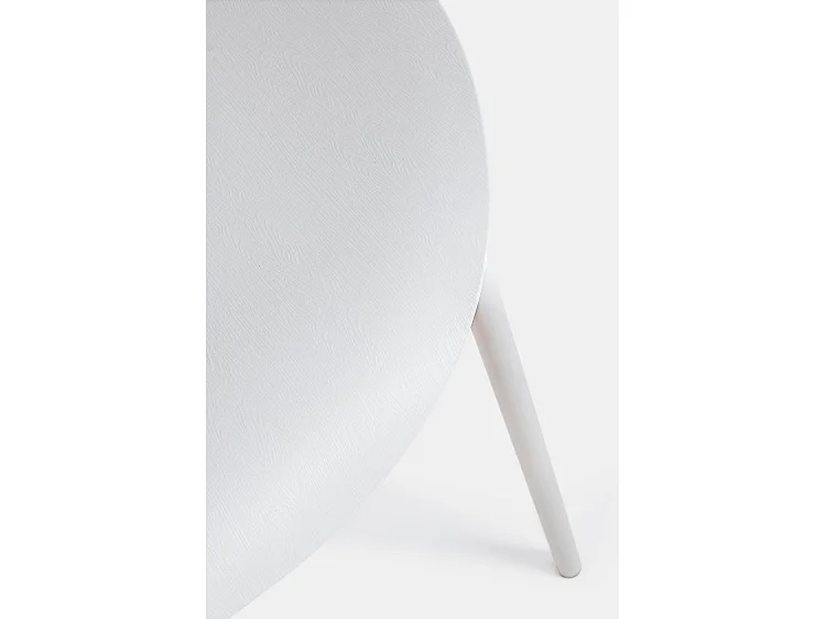 Lot de 4 chaises en polypropylène gris clair avec pieds en acier - TESSA