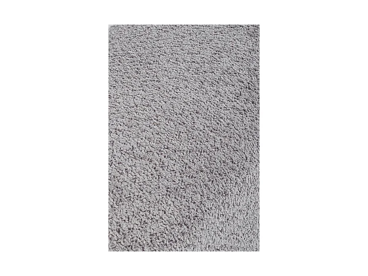 Bank aus hellgrauem Bouclé-Stoff, Beine aus Gummibaumholz - DAYLA