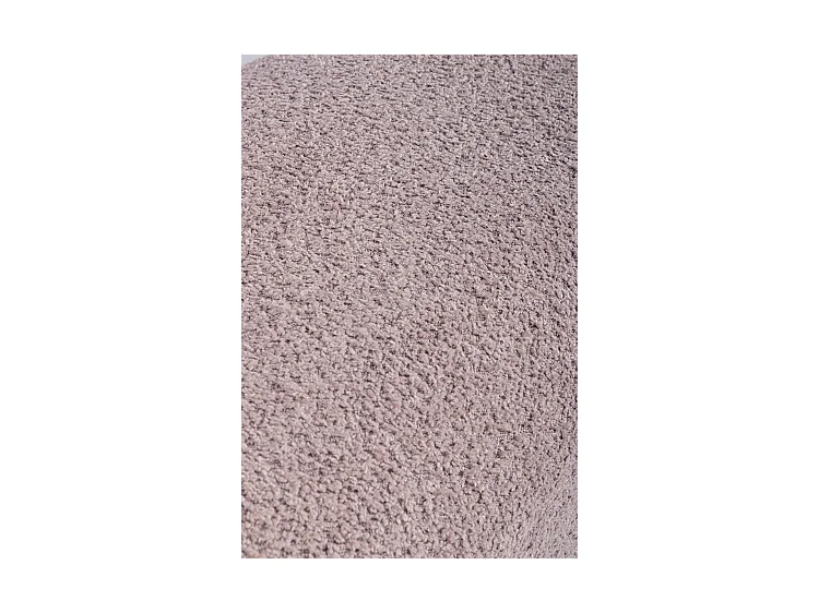 Banco em tecido com efeito bouclé rosa antigo, pernas em madeira de borracha - DAYLA