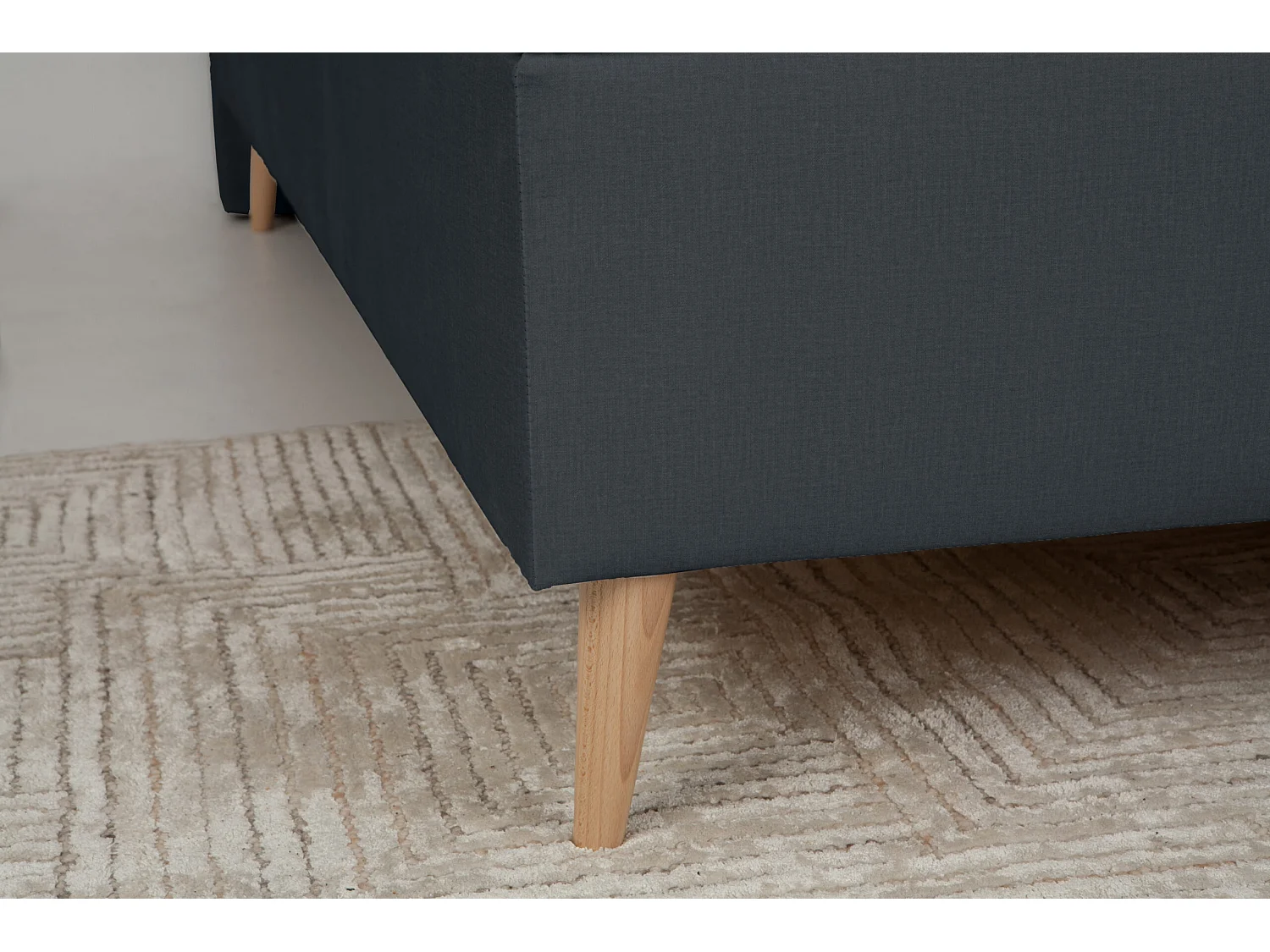 BOXSPRINGBETT mit mit Bettkästen und Topper Scarlett 180x200 cm, Fancy 97 (Dunkelgrau)