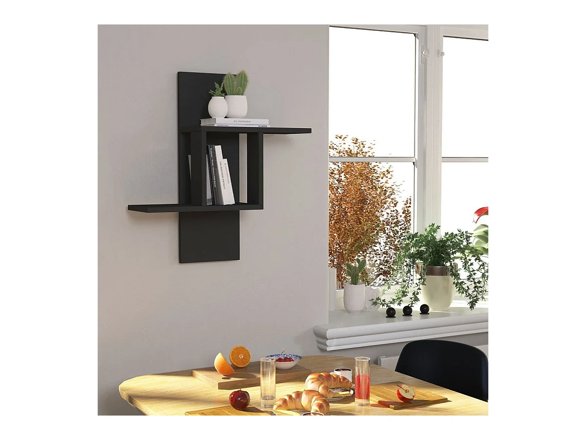 Etagère murale 2 tablettes H70 cm - MILL