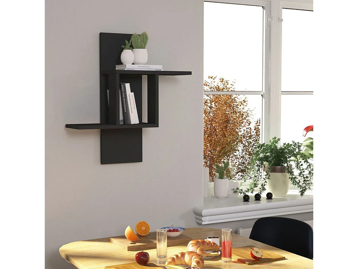 Etagère murale 2 tablettes H70 cm - MILL