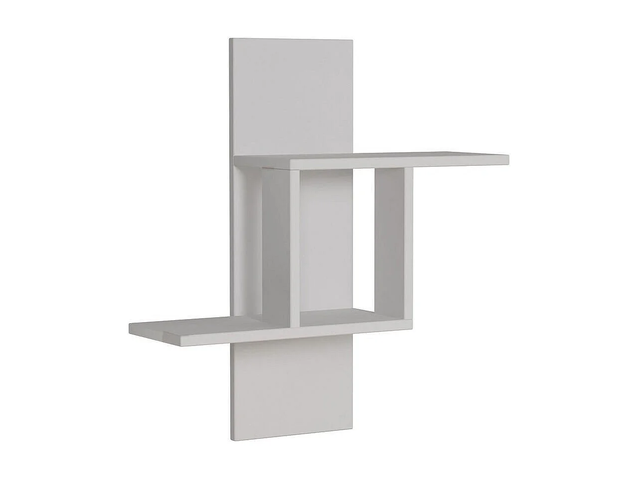 Półka ścienna z 2 półkami, wys. 70 cm - MILL