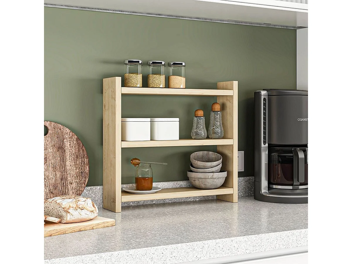 Wandplank voor de keuken met 3 legplanken H40 cm – COSMIC