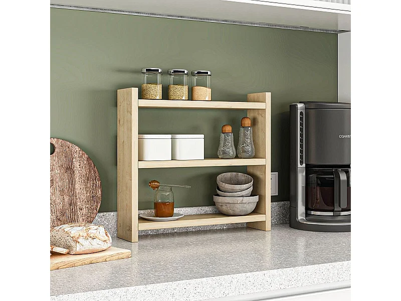 Wandplank voor de keuken met 3 legplanken H40 cm – COSMIC