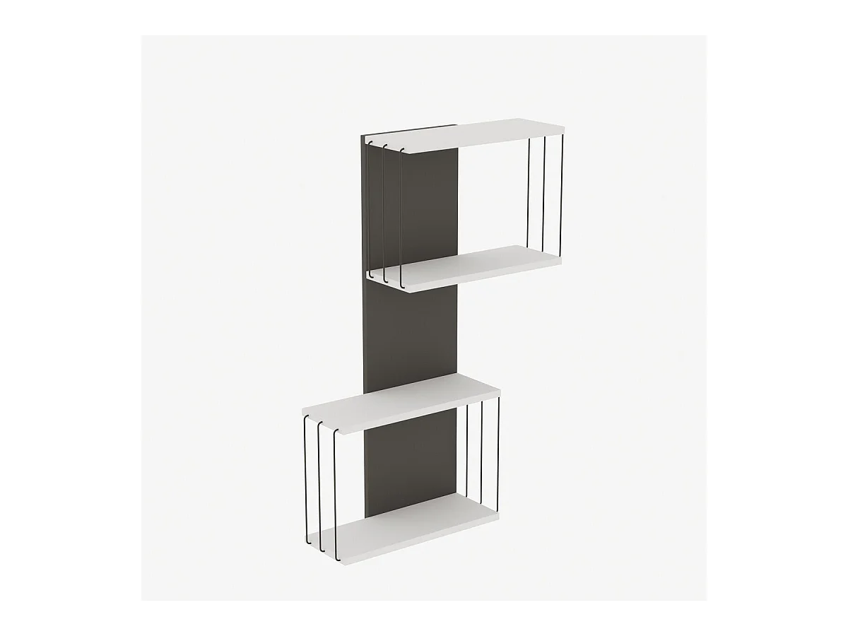 Etagère murale avec 2 niches H96 cm - DESTAN