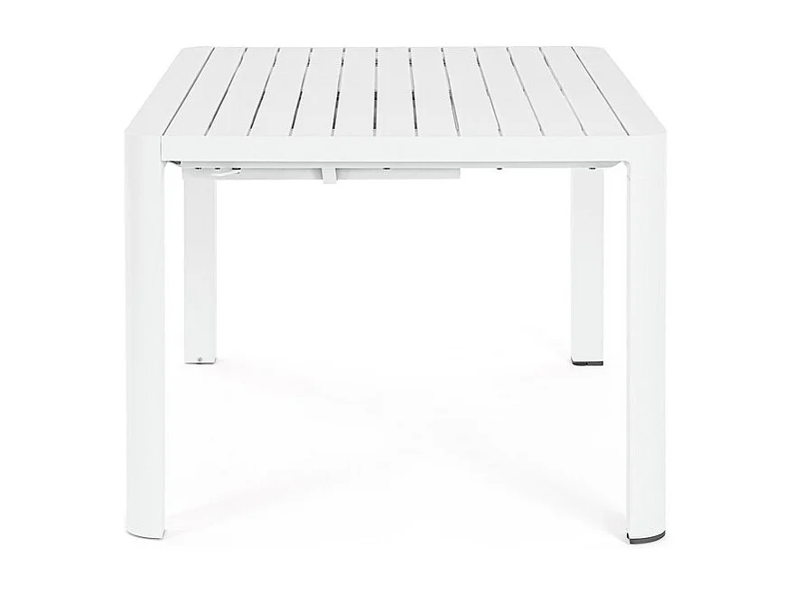 Ausziehbarer Aluminiumtisch weiß 149×97 cm - 149×149 cm - KIPLIN