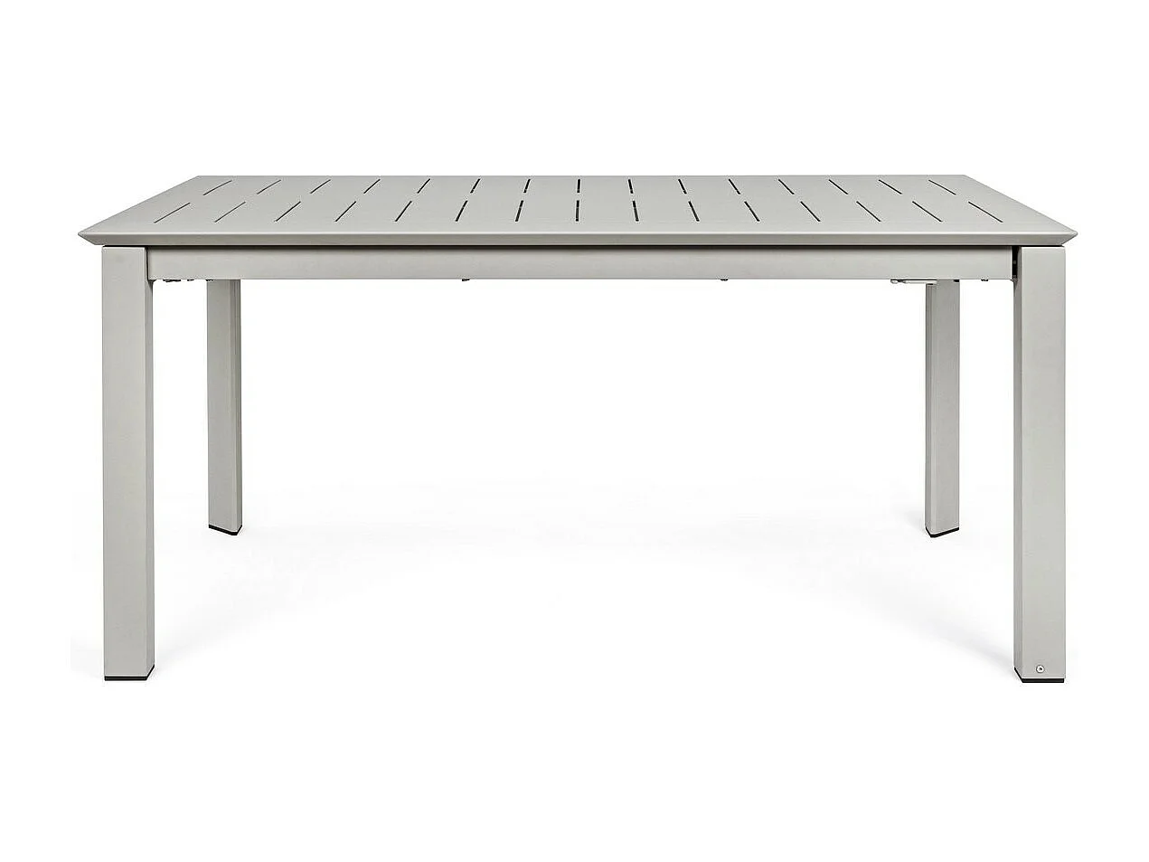 Table à rallonge en aluminium gris tourterelle 160×100 cm - 240×100 cm - KONNOR