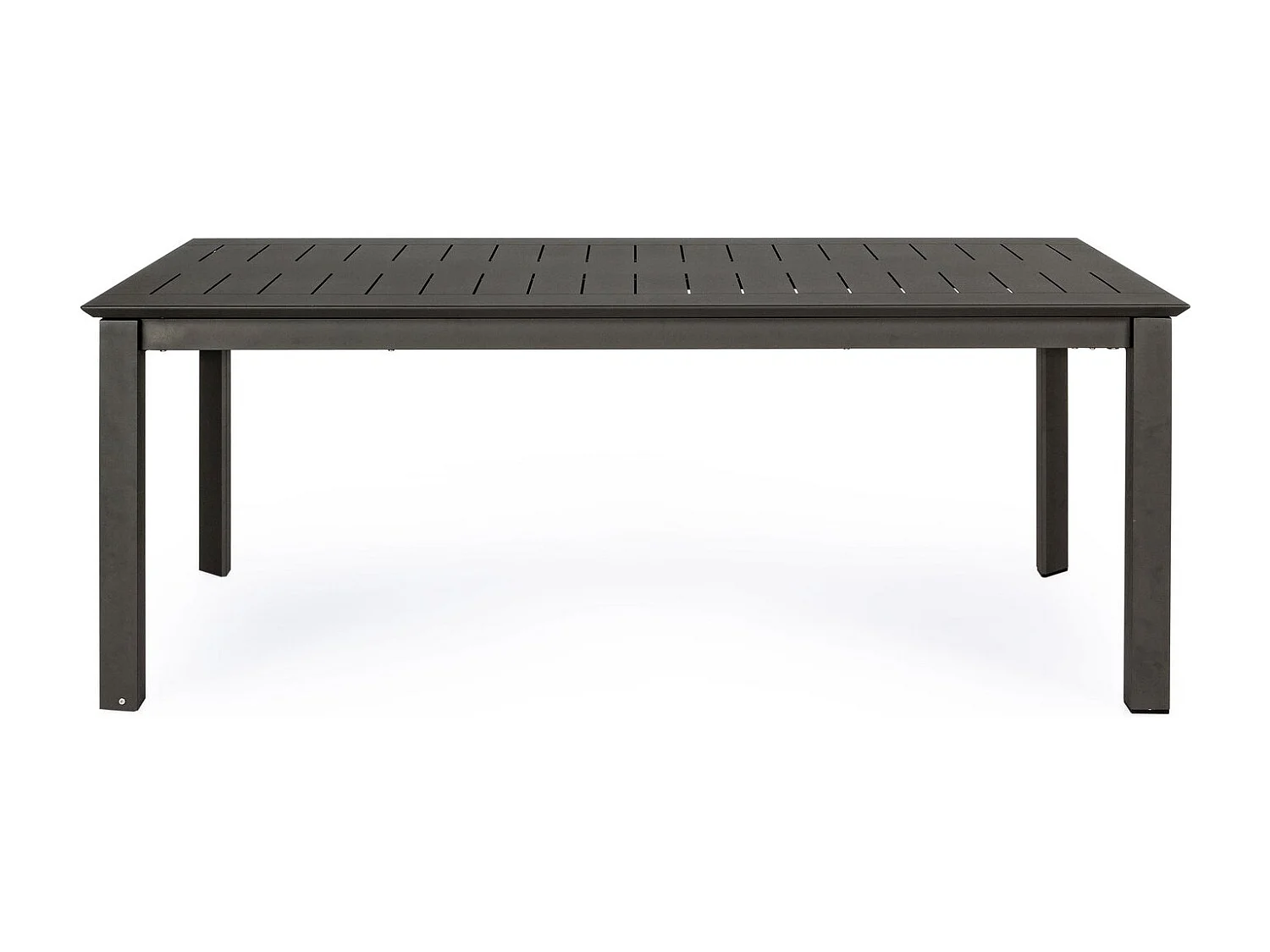 Table à rallonge en aluminium anthracite 200×110 cm - 300×110 cm - KONNOR